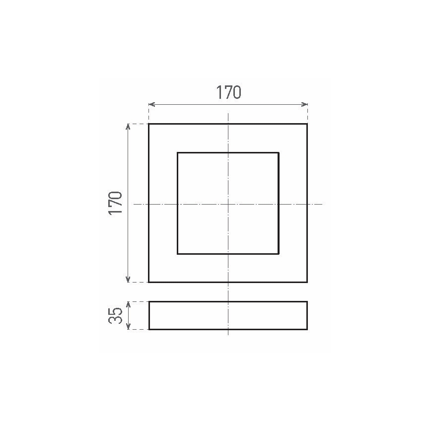 LED Stropné svietidlo FENIX LED/12W/230V 2800K 17 cm