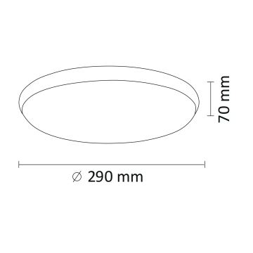 LED Stropné svietidlo KERN LED/15W/230V pr. 29 cm