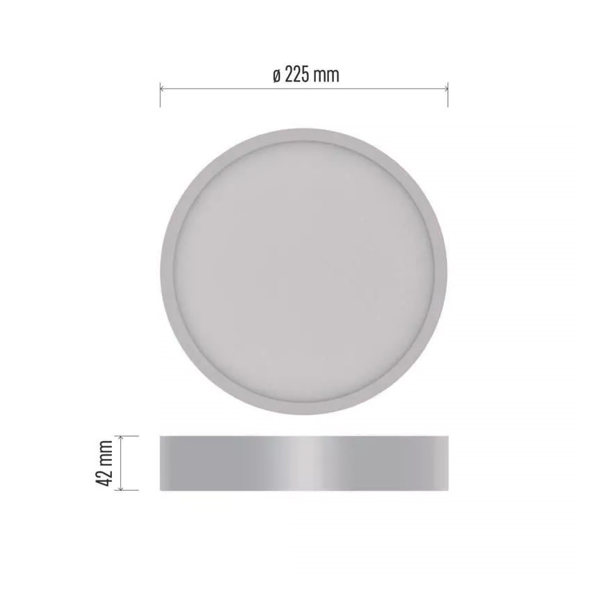 LED Stropné svietidlo NEXXO LED/21W/230V 3000/3500/4000K pr. 22,5 cm biela