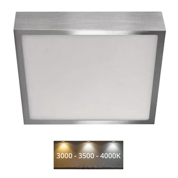 LED Stropné svietidlo NEXXO LED/21W/230 3000/3500/4000K 22,5x22,5 cm chróm
