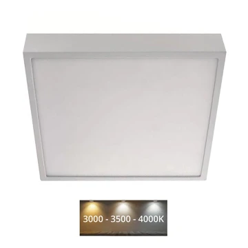 LED Stropné svietidlo NEXXO LED/28,5W/230V 3000/3500/4000K 30x30 cm biela
