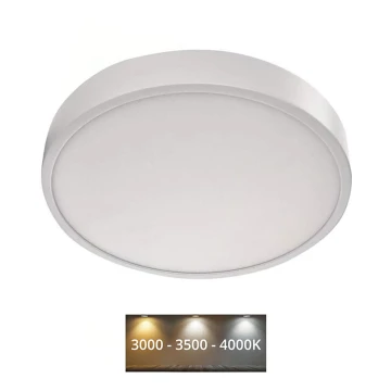 LED Stropné svietidlo NEXXO LED/28,5W/230V 3000/3500/4000K pr. 30 cm biela