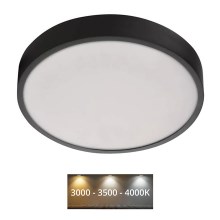 LED Stropné svietidlo NEXXO LED/28,5W/230V 3000/3500/4000K pr. 30 cm čierna
