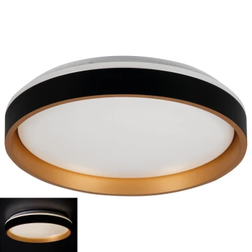 LED Stropné svietidlo SOLN LED/17,5W/230V pr. 38 cm čierna/zlatá