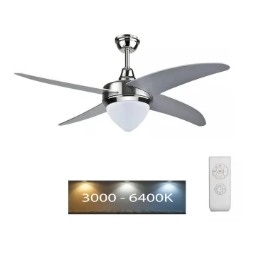 LED Stropný ventilátor LED/15W/230V 3000K/4000K/6400K + diaľkové ovládanie