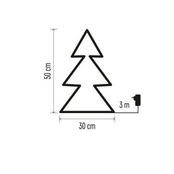 LED Vianočná vonkajšia dekorácia 90xLED/1,2W/230V IP44 stromček