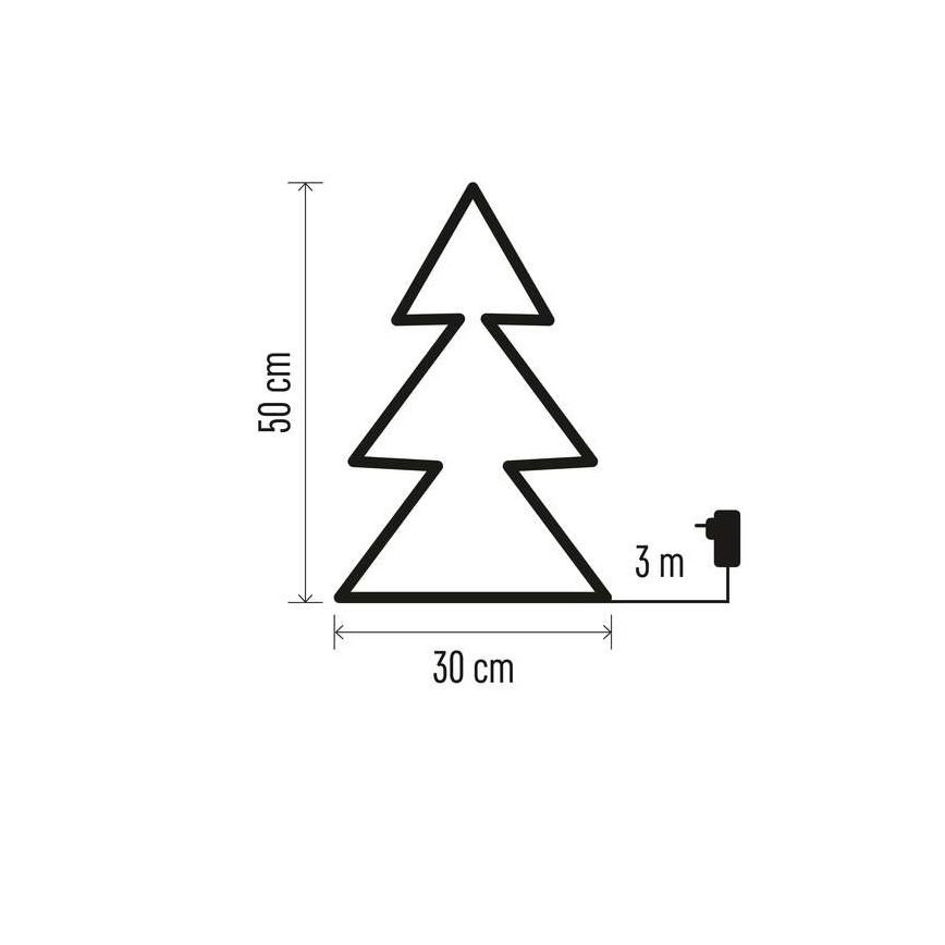 LED Vianočná vonkajšia dekorácia 90xLED/1,2W/230V IP44 stromček