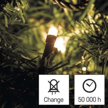 LED Vianočná vonkajšia reťaz 120xLED/8,9m IP44 teplá biela