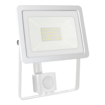 LED Vonkajší reflektor so senzorom NOCTIS LUX 2 LED/30W/230V 4000K IP44 biela
