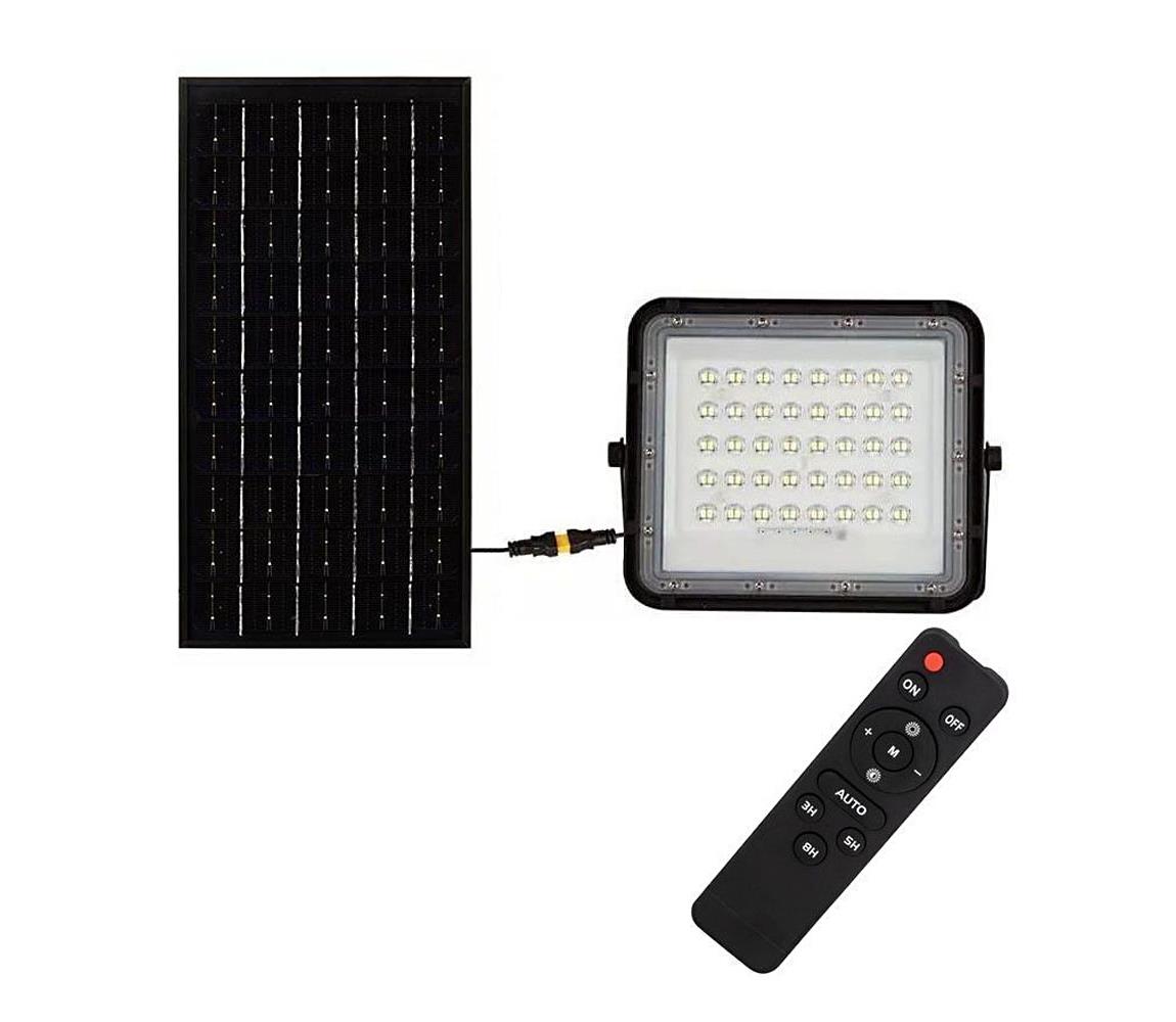  LED Vonkajší solárny reflektor LED/10W/3,2V IP65 4000K čierna + DO 