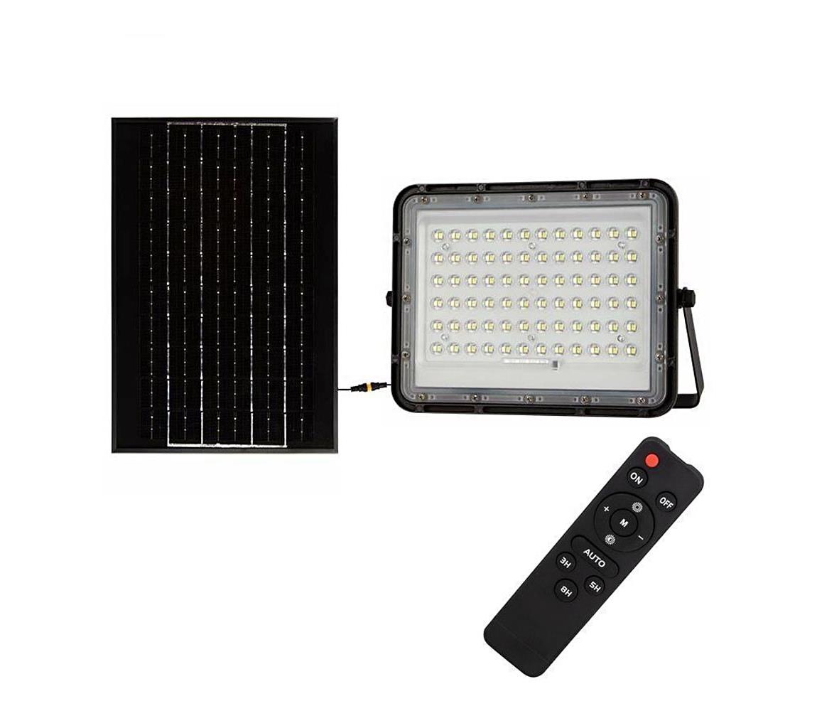  LED Vonkajší solárny reflektor LED/15W/3,2V IP65 4000K čierna + DO 