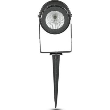 LED Vonkajšia lampa LED/12W/100-240V IP65 čierna - zelené svetlo