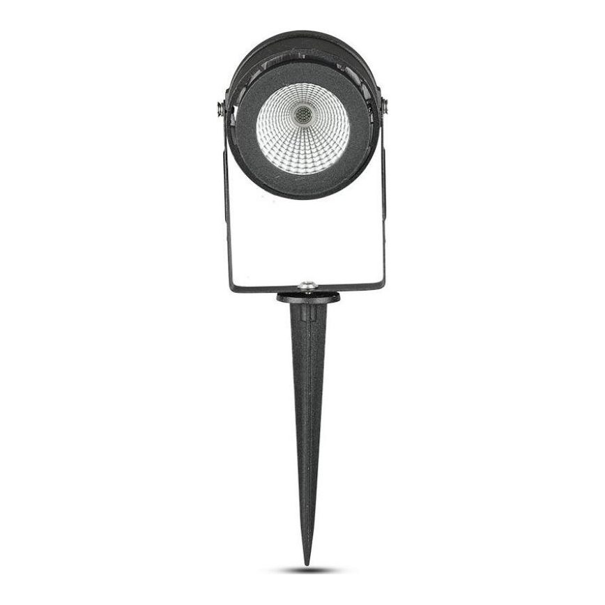 LED Vonkajšia lampa LED/12W/100-240V IP65 čierna - zelené svetlo