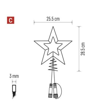 LED Vonkajšia vianočná dekorácia 30xLED/4W/30V IP44 studená biela