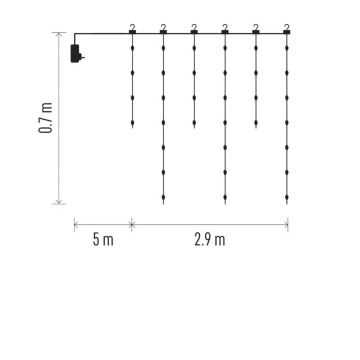 LED Vonkajšia vianočná reťaz 100xLED/8 funkcií 7,9x0,7m IP44 teplá biela