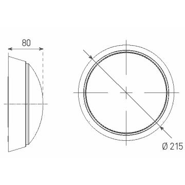 LED Vonkajšie nástenné svietidlo LED/14W/230V IP54 biela