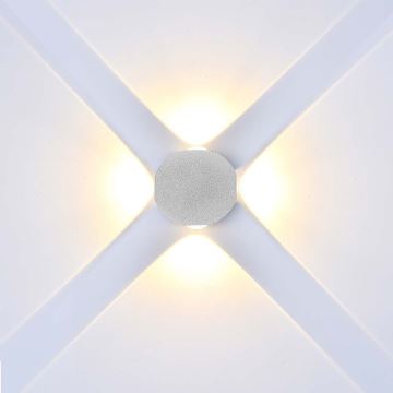 LED Vonkajšie nástenné svietidlo LED/4W/230V 3000K IP54 biela