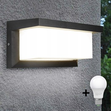 LED Vonkajšie nástenné svietidlo NEELY 1xE27/15W/230V 3000K IP54 antracit