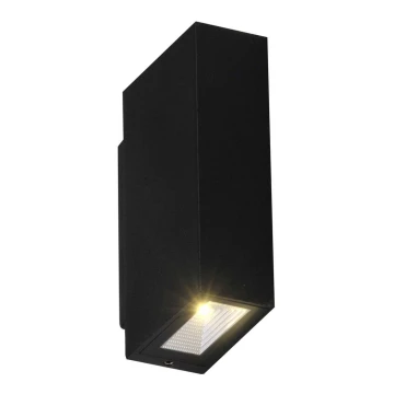 LED Vonkajšie nástenné svietidlo ORLEAN 2xLED/2,5W/230V čierna IP54
