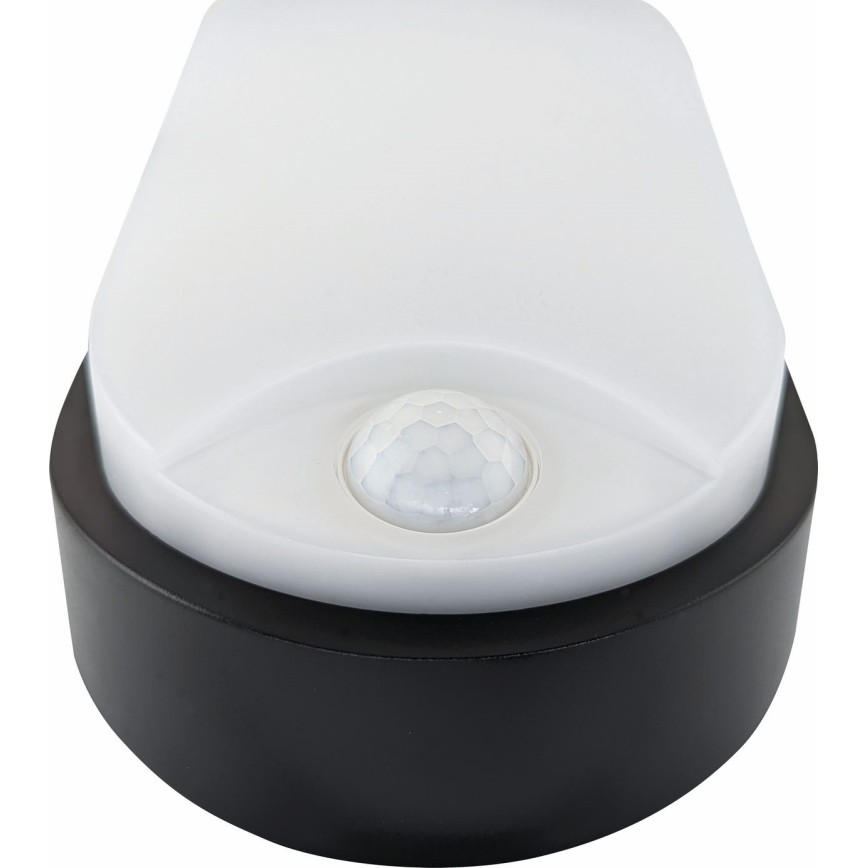LED Vonkajšie stropné svietidlo so senzorom LED/14W/230V IP54 čierna