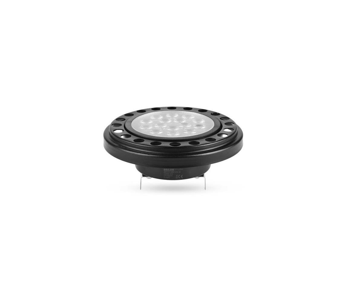  LED Žárovka AR111 G53/12W/12V 3000K černá 30° 