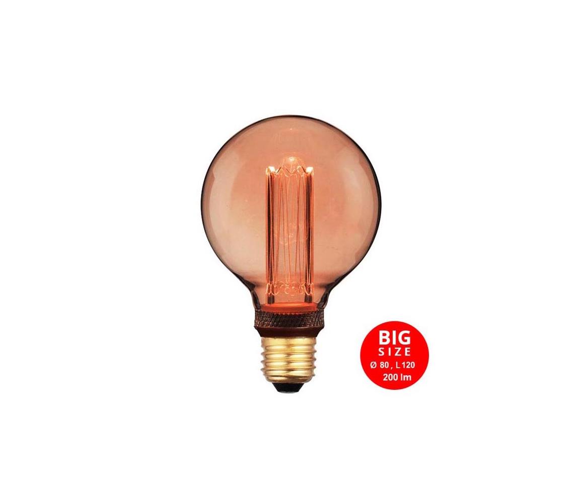  LED Žiarovka DECO VINTAGE G80 E27/4W/230V 1800K 