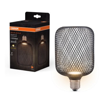 LED Žiarovka DECOR FLAT E27/3,5W/230V 2700K čierna - Osram