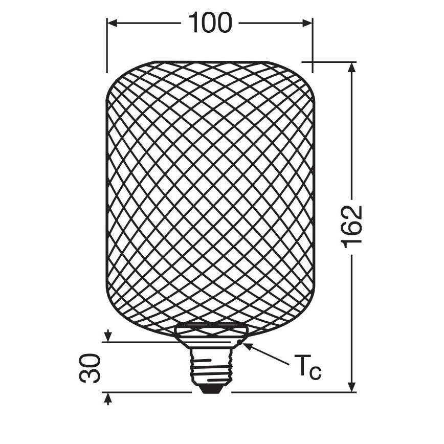 LED Žiarovka DECOR FLAT E27/3,5W/230V 2700K čierna - Osram