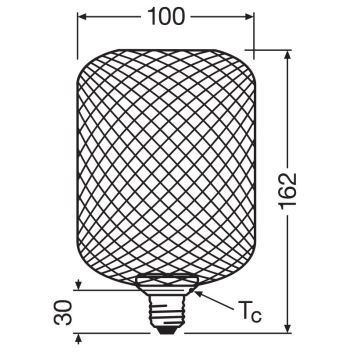 LED Žiarovka DECOR FLAT E27/3,5W/230V 2700K zlatá - Osram