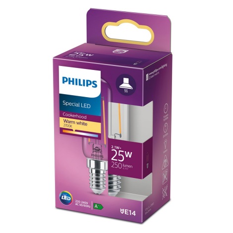 LED Žiarovka do chladničky VINTAGE Philips T25L E14/2,1W/230V 2700K