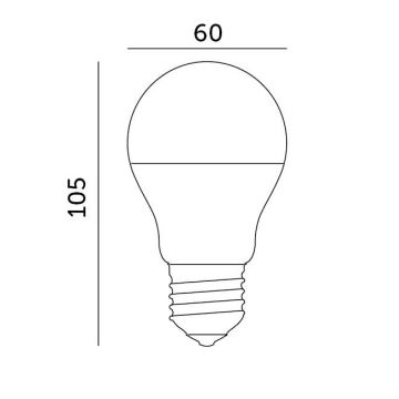 LED Žiarovka E27/8,5W/230V 3000K