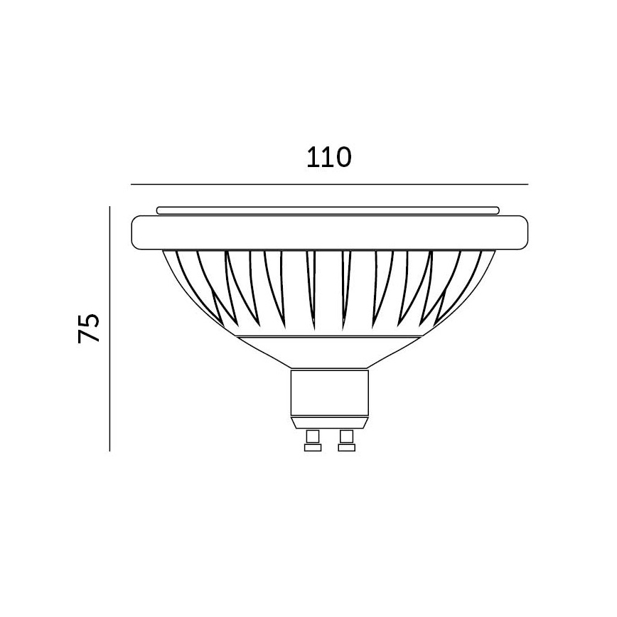 LED Žiarovka ES111 GU10/15W/230V 4000K