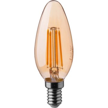 LED Žiarovka FILAMENT AMBER E14/4W/230V 2200K