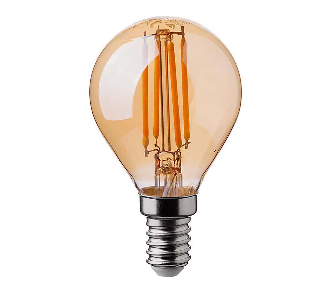  LED Žiarovka FILAMENT AMBER P45 E14/4W/230V 2200K 