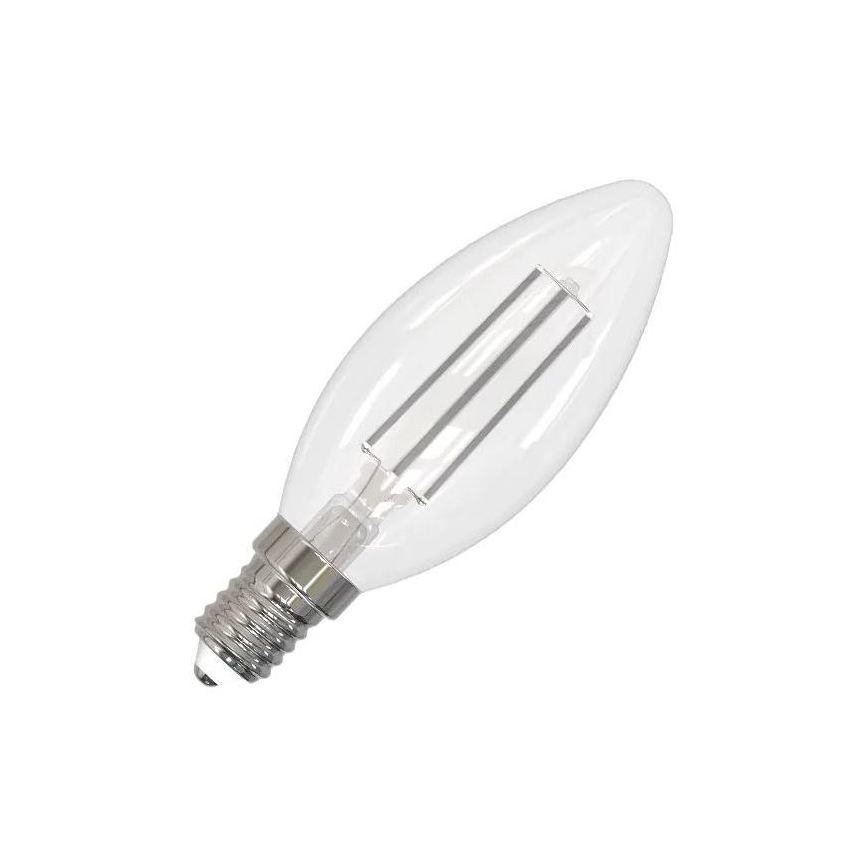 LED Žiarovka BIELY FILAMENT C35 E14/4,5W/230V 4000K