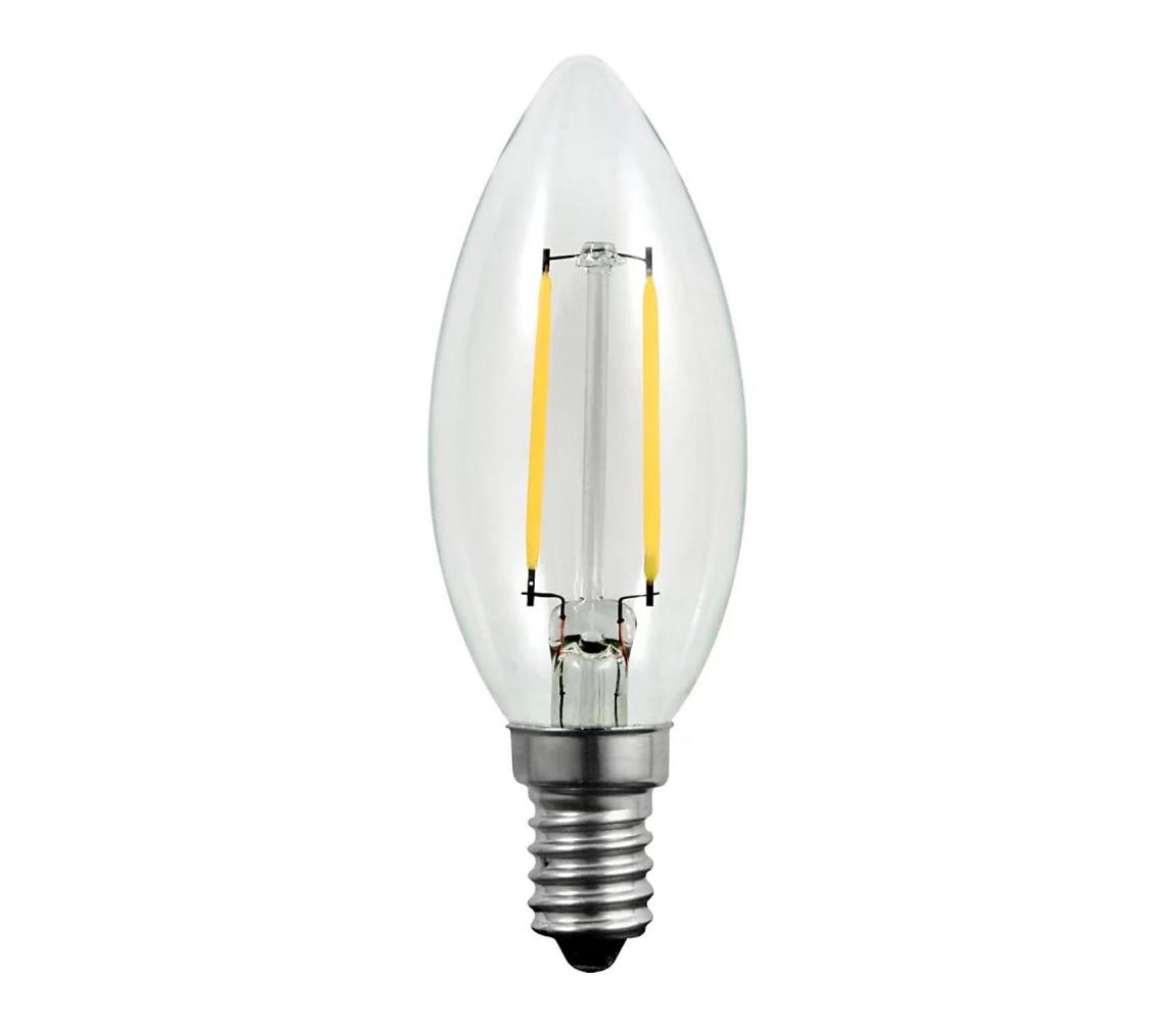  LED Žiarovka FILAMENT C37 E14/2W/230V 3000K 