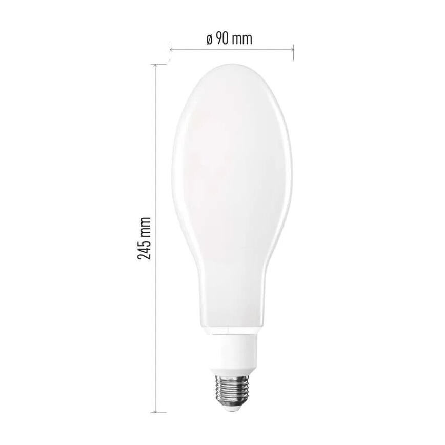 LED Žiarovka FILAMENT ED90 E27/36W/230V 4000K