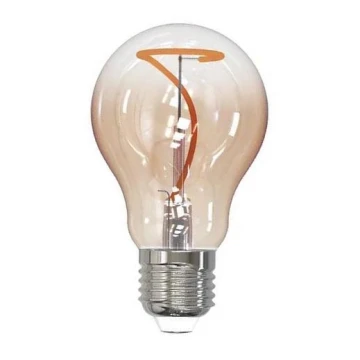 LED Žiarovka FILAMENT SHAPE A60 E27/4W/230V 1800K hnedá