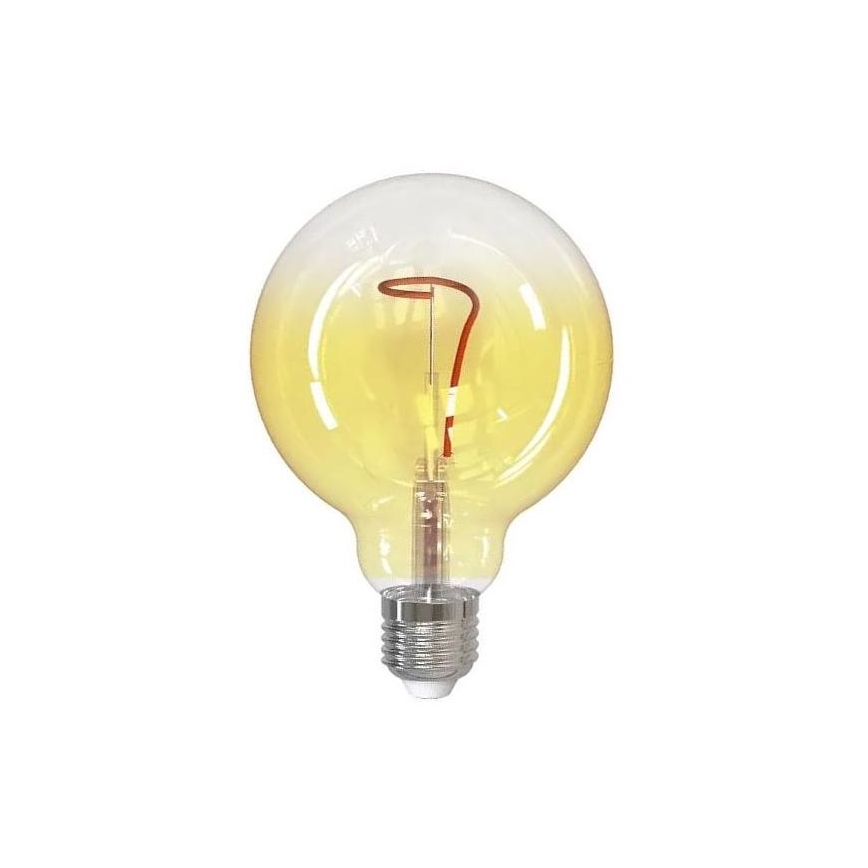 LED Žiarovka FILAMENT SHAPE G95 E27/4W/230V 1800K žltá