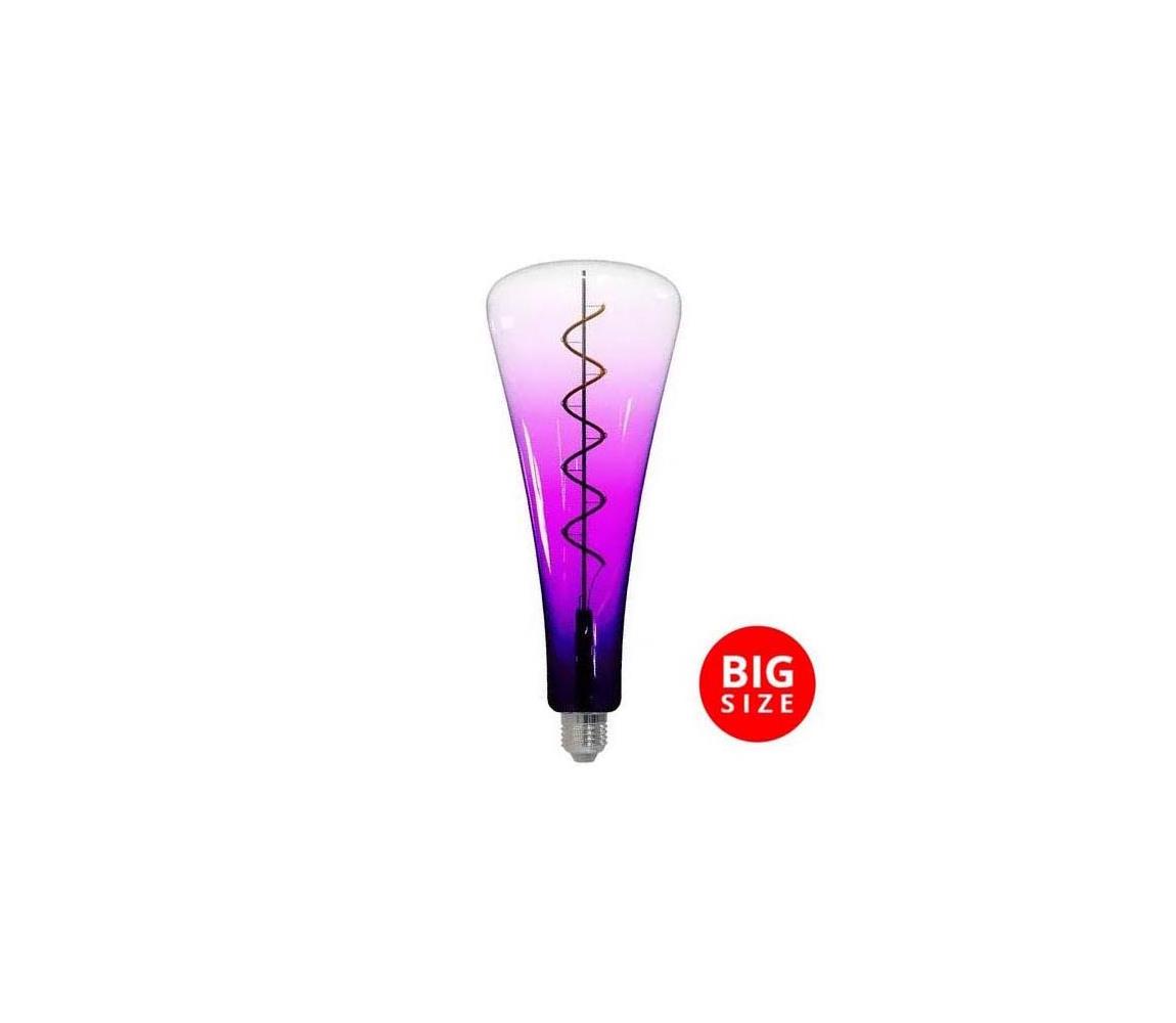  LED Žiarovka FILAMENT SHAPE T110 E27/5W/230V 1800K fialová 