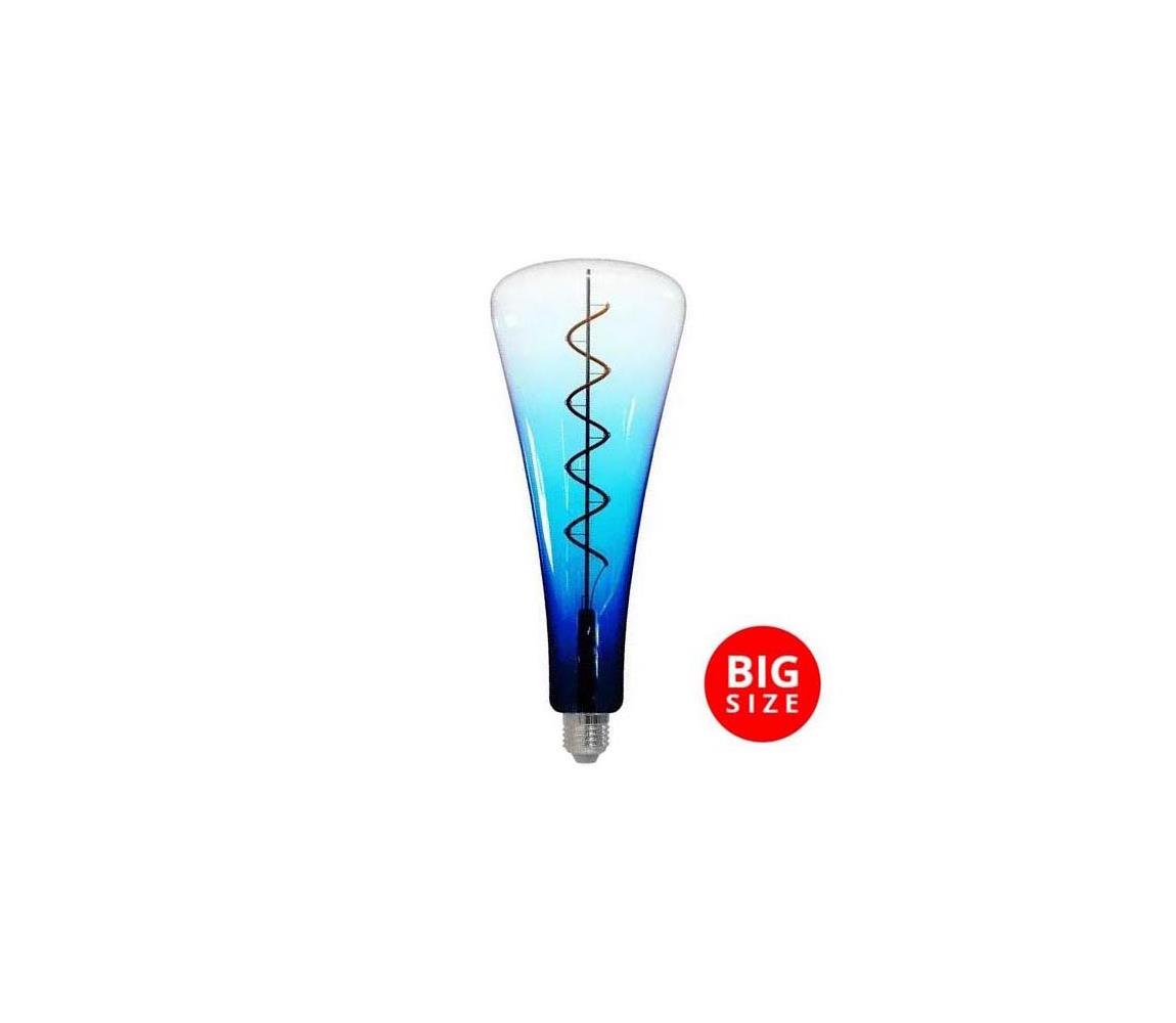  LED Žiarovka FILAMENT SHAPE T110 E27/5W/230V 1800K modrá 