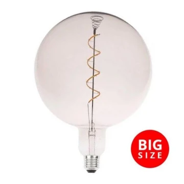 LED Žiarovka FILAMENT SPIRAL SMOKE G200 E27/4W/230V 2000K