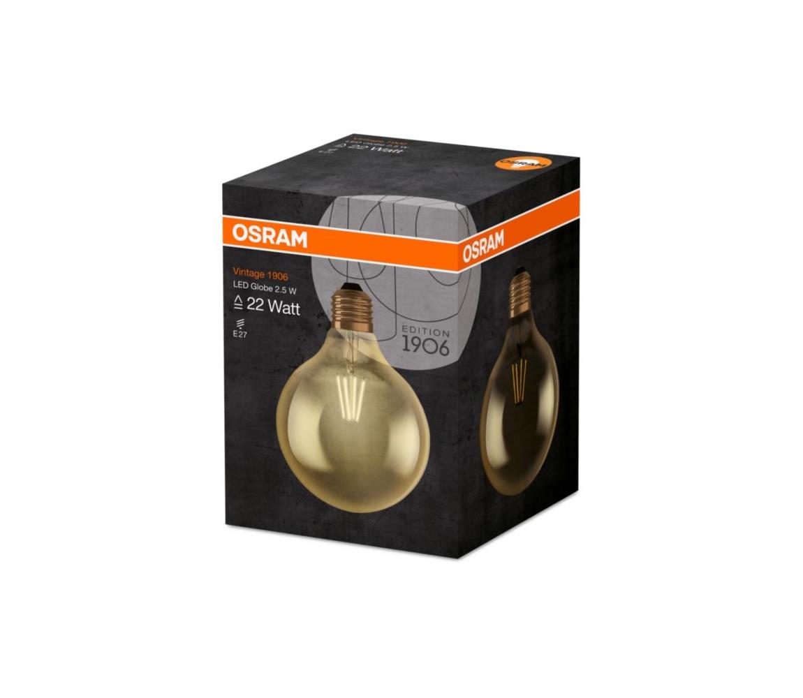 Osram LED Žiarovka GLOBE E27/2,5W/230V 2400K - Osram 