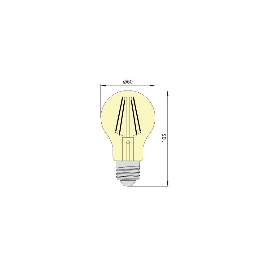 LED Žiarovka LEDSTAR VINTAGE E27/8W/230V 4000K