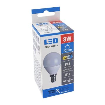 LED Žiarovka P45 E14/8W/230V 6500K