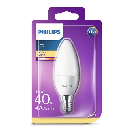 LED Žiarovka Philips E14/5,5W/230V 2700K
