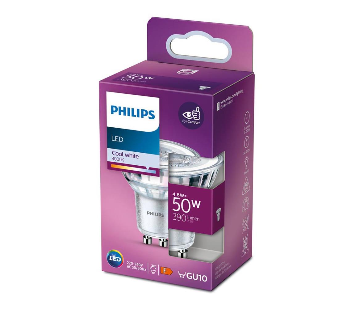 Philips LED Žiarovka Philips GU10/4,6W/230V 4000K 