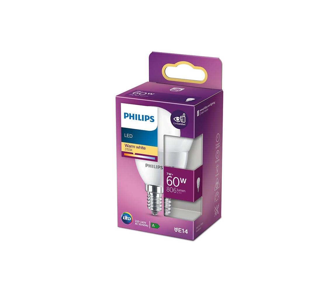 Obrázok Philips klasik, 7W, E14, teplá bílá (8718699772239)