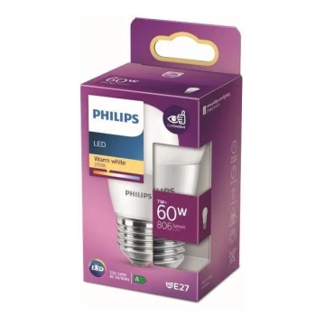LED Žiarovka Philips P48 E27/7W/230V 2700K