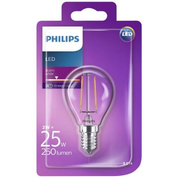 LED Žiarovka Philips VINTAGE E14/2W/230V 2700K